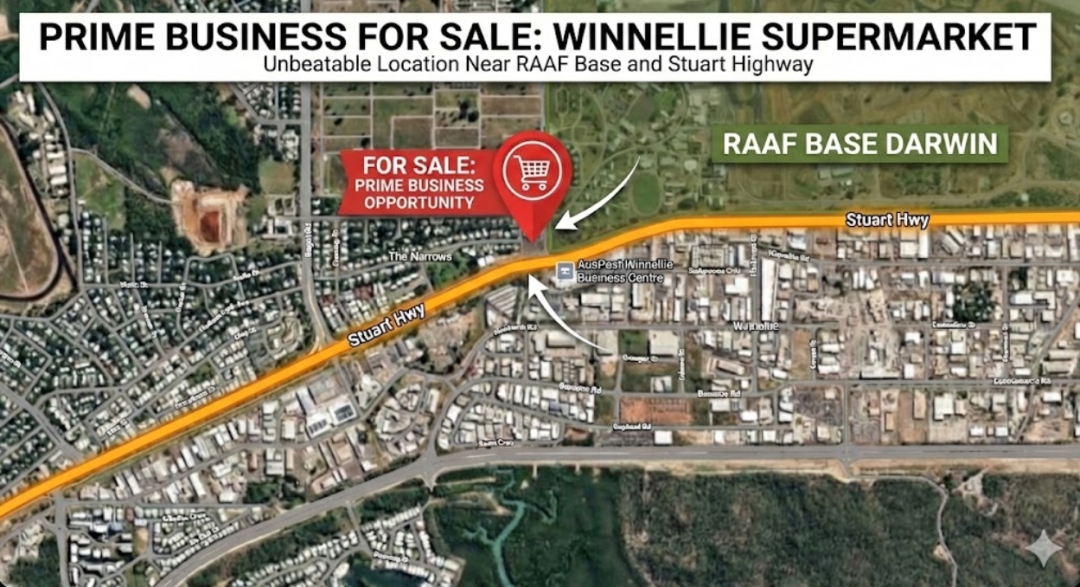 Iconic RAAF Base Darwin Supermarket and Wholesale Hub Listed for Sale After 30 Years